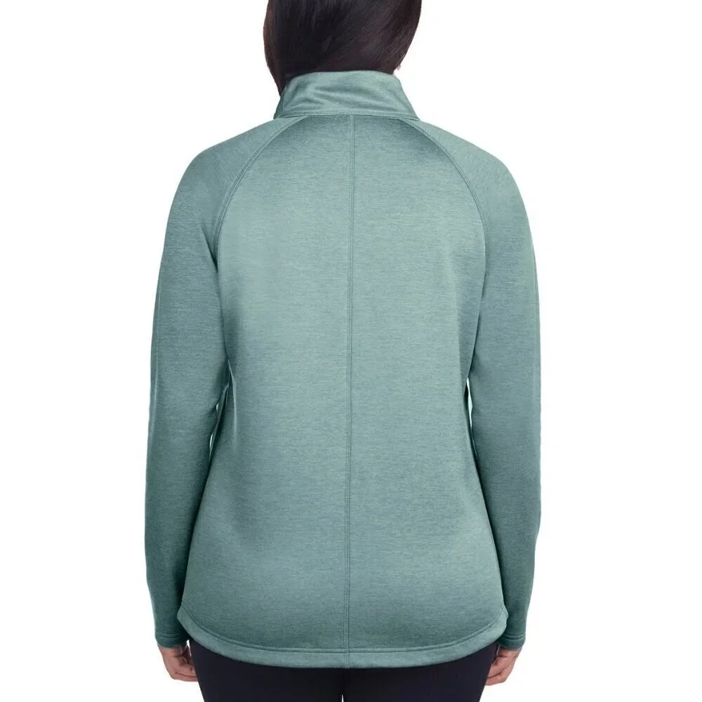 Kirkland Signature Womens Jacket XXL Teal Fleece Full Zip